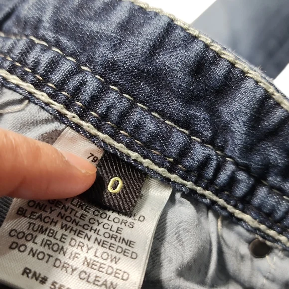 Express Skinny Low Rise Jeans Women Sz 0 Medium‎ Wash Y2k Style Stitches - Picture 3 of 13